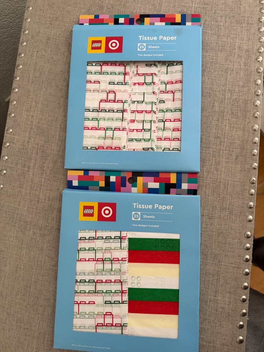 Lego Holiday gift Tissue Paper - Red, Green, White